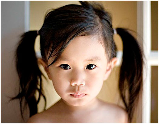 Model rambut anak perempuan Double Pigtails